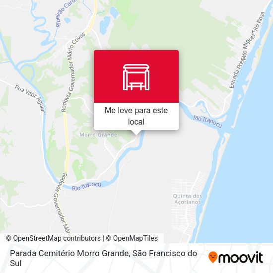 Parada Cemitério Morro Grande mapa