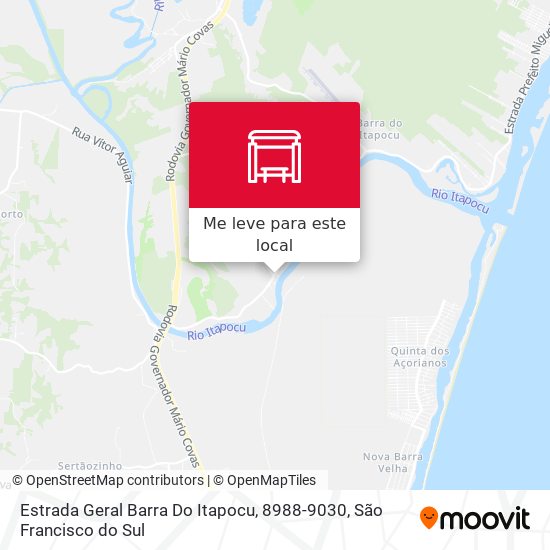 Estrada Geral Barra Do Itapocu, 8988-9030 mapa
