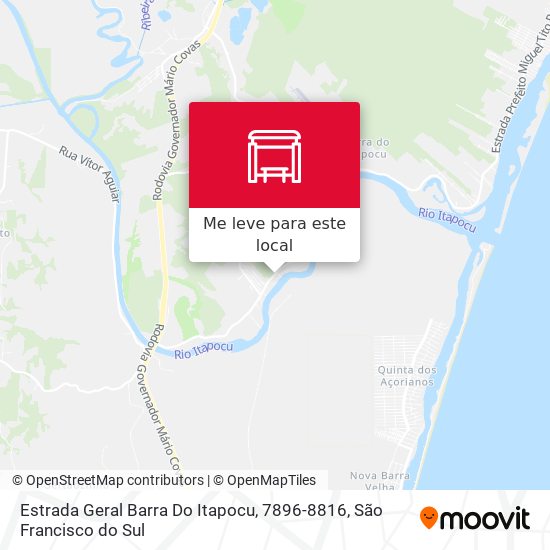 Estrada Geral Barra Do Itapocu, 7896-8816 mapa