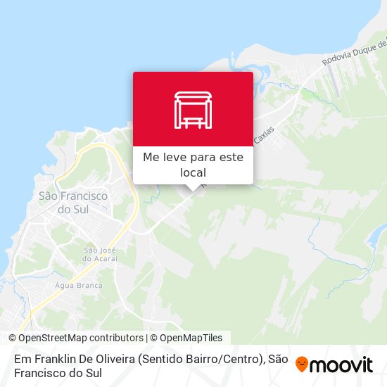 Em Franklin De Oliveira (Sentido Bairro / Centro) mapa
