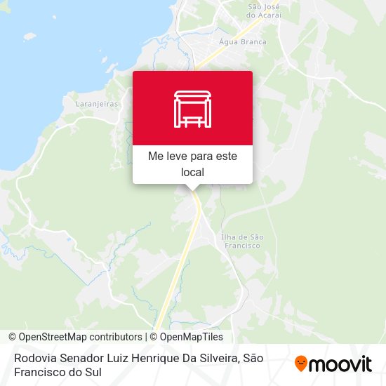 Rodovia Senador Luiz Henrique Da Silveira mapa