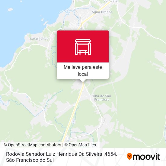 Rodovia Senador Luiz Henrique Da Silveira ,4654 mapa