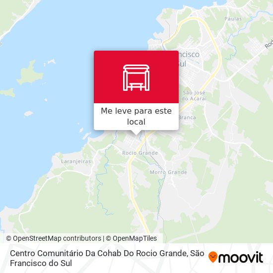 Centro Comunitário Da Cohab Do Rocio Grande mapa