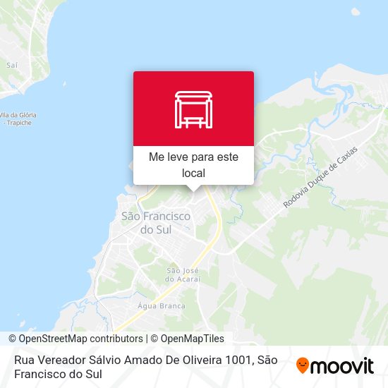 Rua Vereador Sálvio Amado De Oliveira 1001 mapa