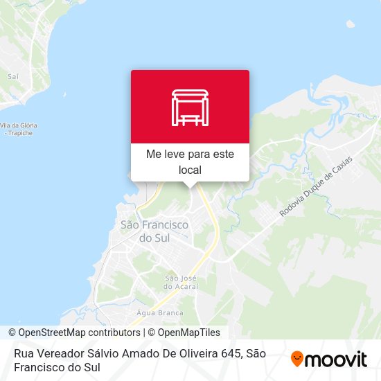 Rua Vereador Sálvio Amado De Oliveira 645 mapa