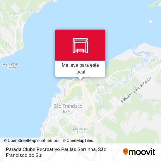 Parada Clube Recreativo Paulas Serrinha mapa