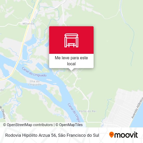 Rodovia Hipólito Arzua 56 mapa
