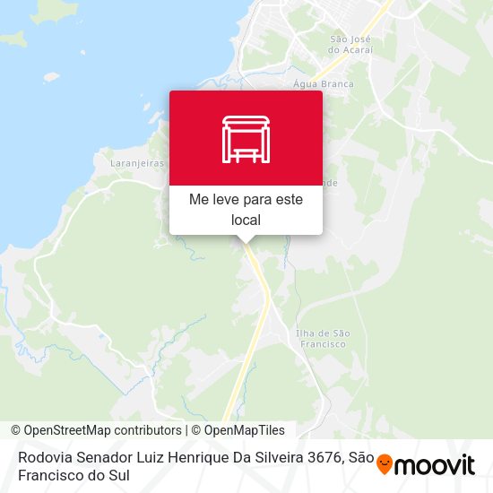 Rodovia Senador Luiz Henrique Da Silveira 3676 mapa
