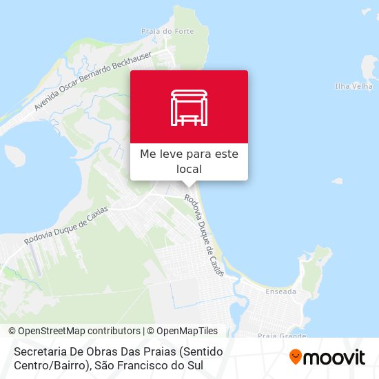 Secretaria De Obras Das Praias (Sentido Centro / Bairro) mapa