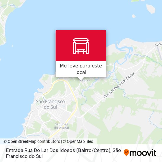 Entrada Rua Do Lar Dos Idosos (Bairro / Centro) mapa