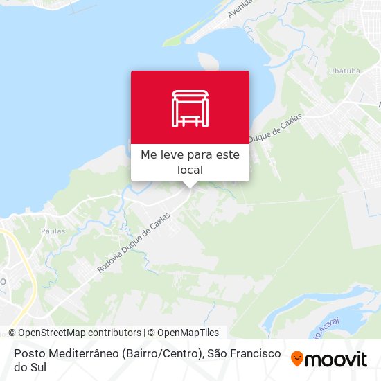 Posto Mediterrâneo (Bairro / Centro) mapa