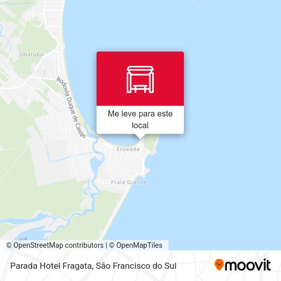 Parada Hotel Fragata mapa