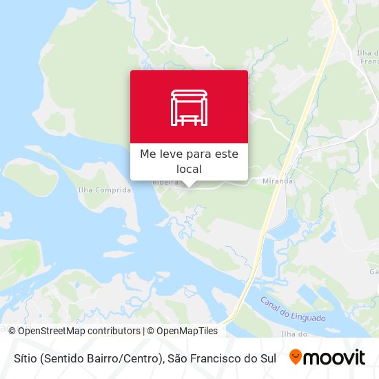 Sítio (Sentido Bairro/Centro) mapa