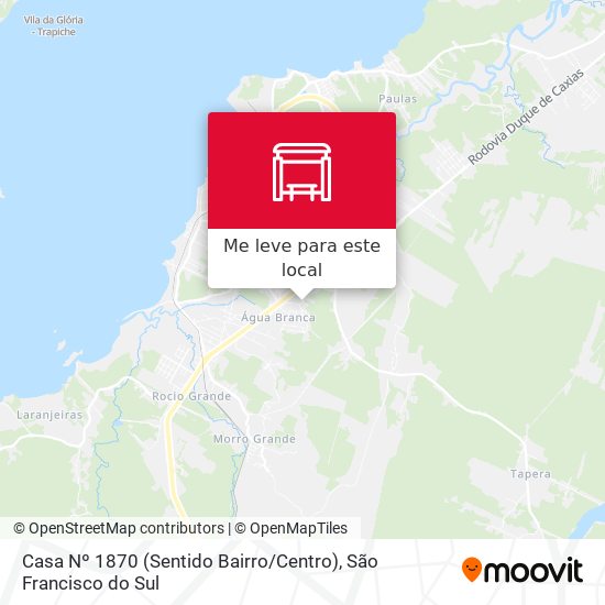 Casa Nº 1870 (Sentido Bairro / Centro) mapa