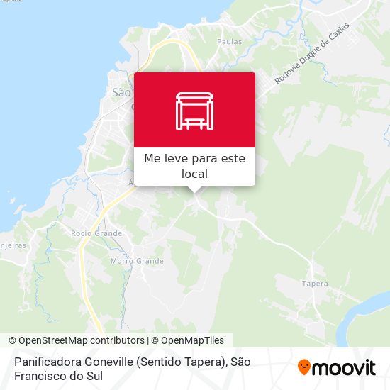 Panificadora Goneville (Sentido Tapera) mapa