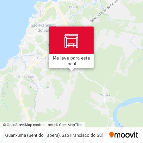 Guanxuma (Sentido Tapera) mapa