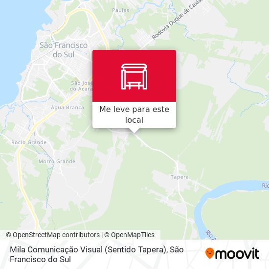 Mila Comunicação Visual (Sentido Tapera) mapa