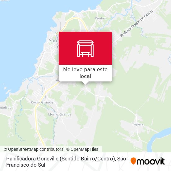 Panificadora Goneville (Sentido Bairro / Centro) mapa