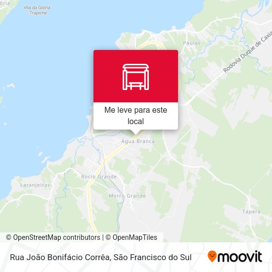 Rua João Bonifácio Corrêa mapa