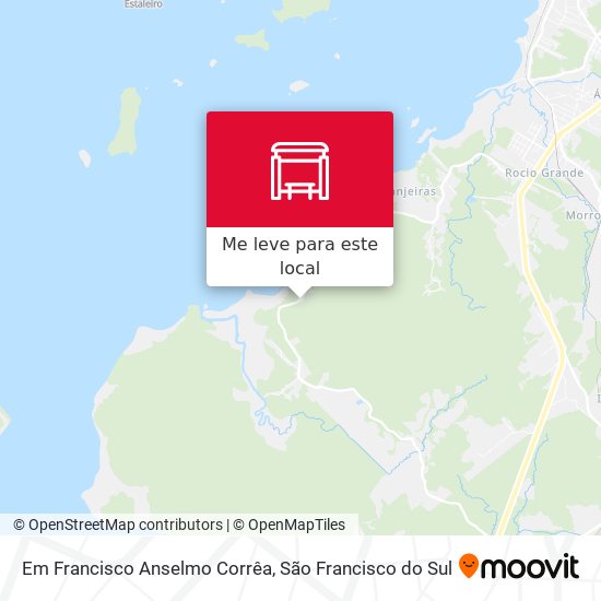 Em Francisco Anselmo Corrêa mapa