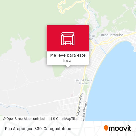 Rua Arapongas 830 mapa