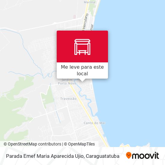 Parada Emef Maria Aparecida Ujio mapa