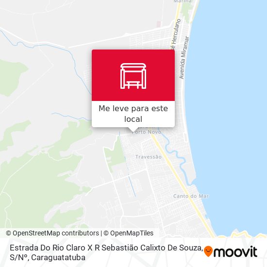 Estrada Do Rio Claro X R Sebastião Calixto De Souza, S / Nº mapa