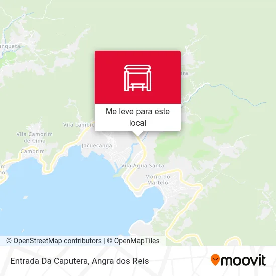 Entrada Da Caputera mapa