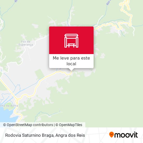 Rodovia Saturnino Braga mapa