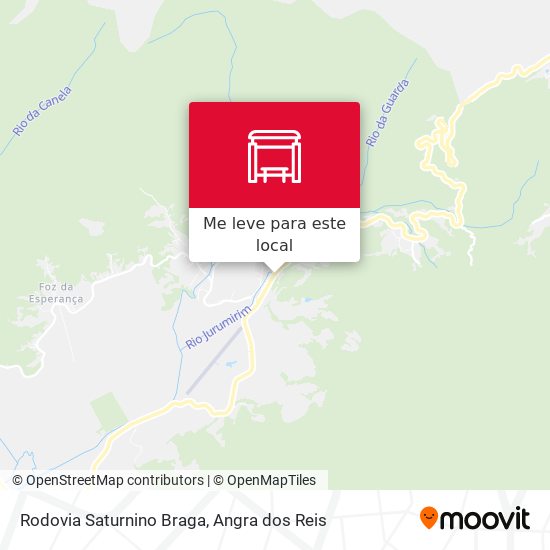 Rodovia Saturnino Braga mapa
