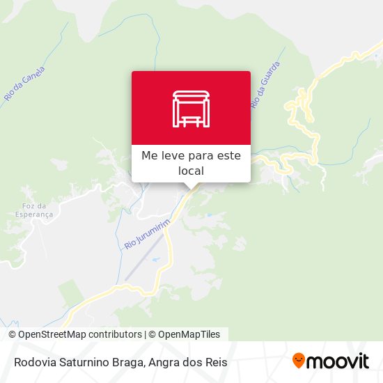 Rodovia Saturnino Braga mapa