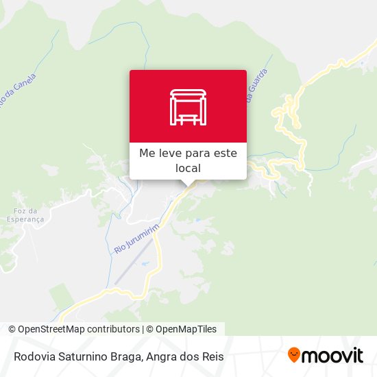 Rodovia Saturnino Braga mapa
