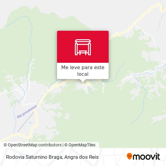 Rodovia Saturnino Braga mapa