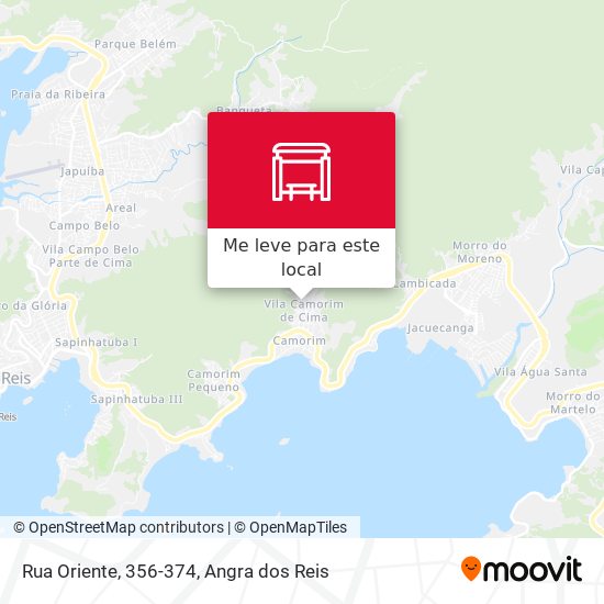 Rua Oriente, 356-374 mapa