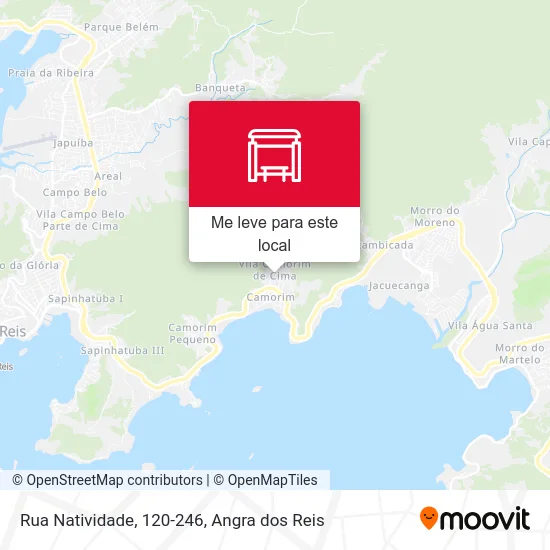 Rua Natividade, 120-246 mapa