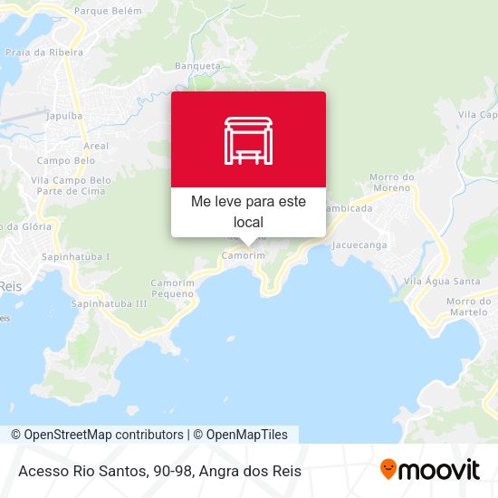Acesso Rio Santos, 90-98 mapa