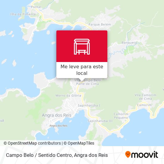 Campo Belo / Sentido Centro mapa
