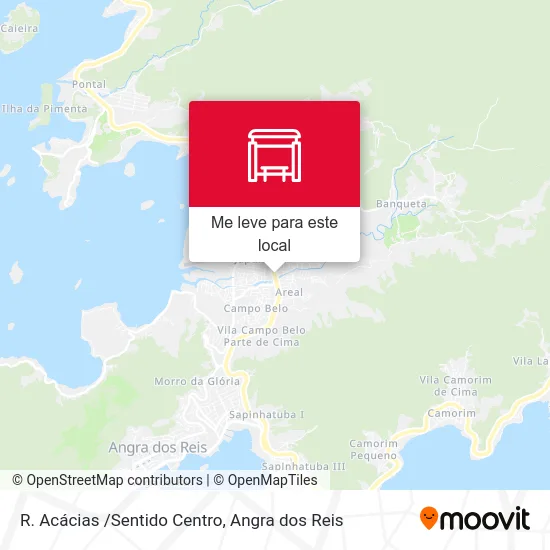 R. Acácias /Sentido Centro mapa