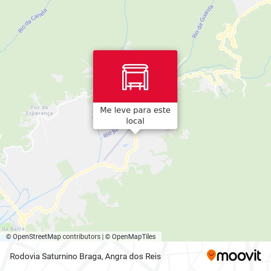 Rodovia Saturnino Braga mapa