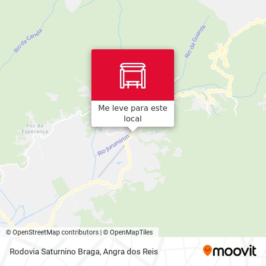 Rodovia Saturnino Braga mapa