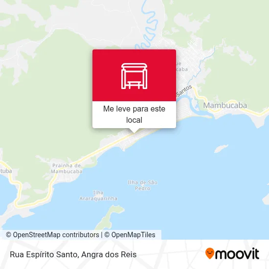 Rua Espírito Santo mapa