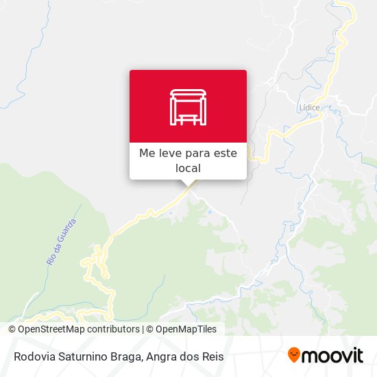 Rodovia Saturnino Braga mapa