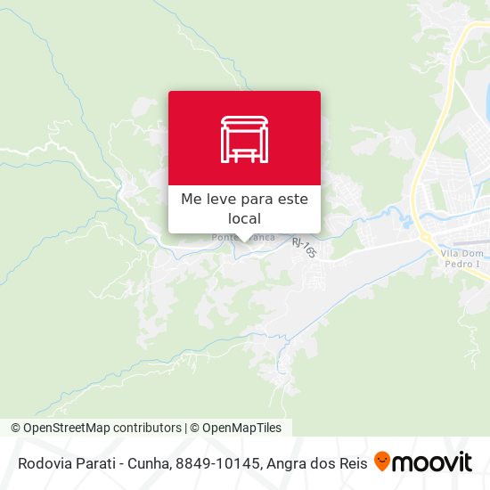 Rodovia Parati - Cunha, 8849-10145 mapa