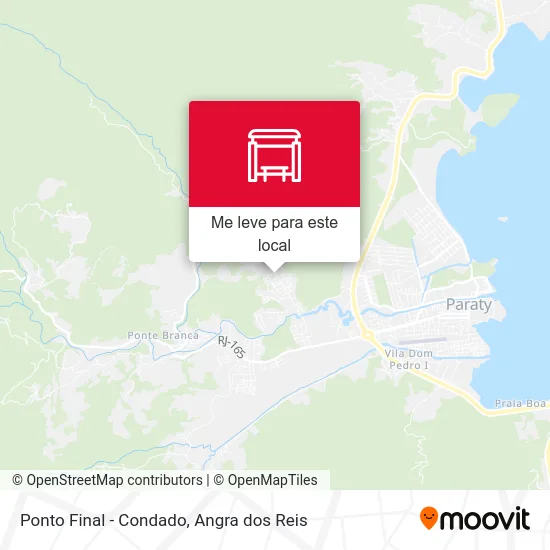 Ponto Final - Condado mapa