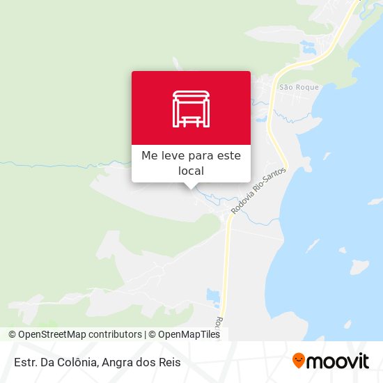 Estr. Da Colônia mapa