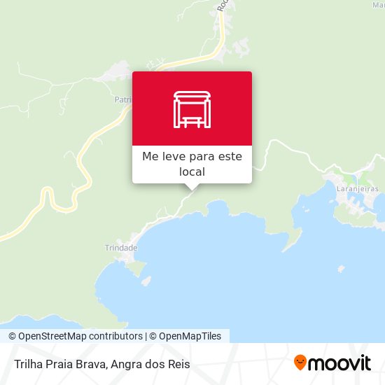 Trilha Praia Brava mapa
