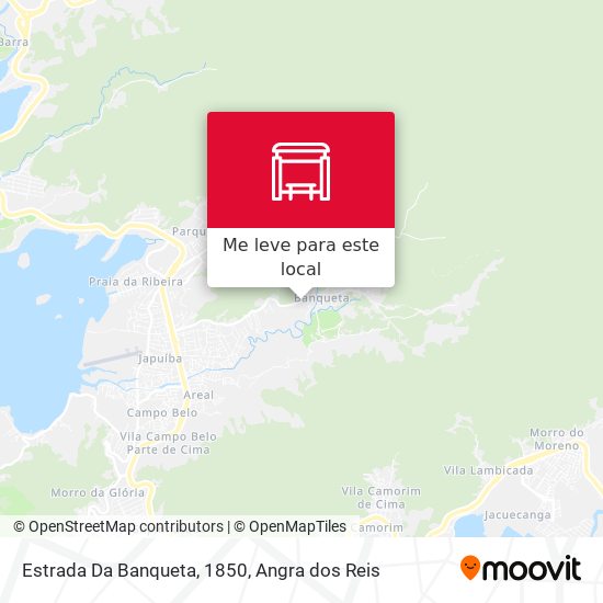 Estrada Da Banqueta, 1850 mapa