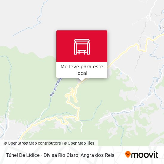 Túnel De Lídice - Divisa Rio Claro mapa