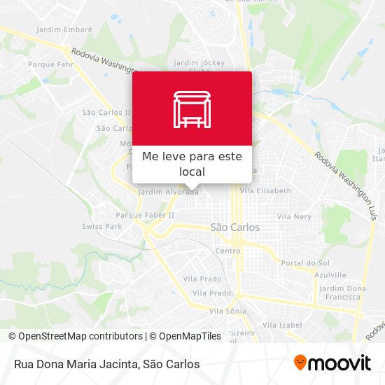 Rua Dona Maria Jacinta mapa