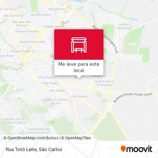 Rua Totó Leite mapa